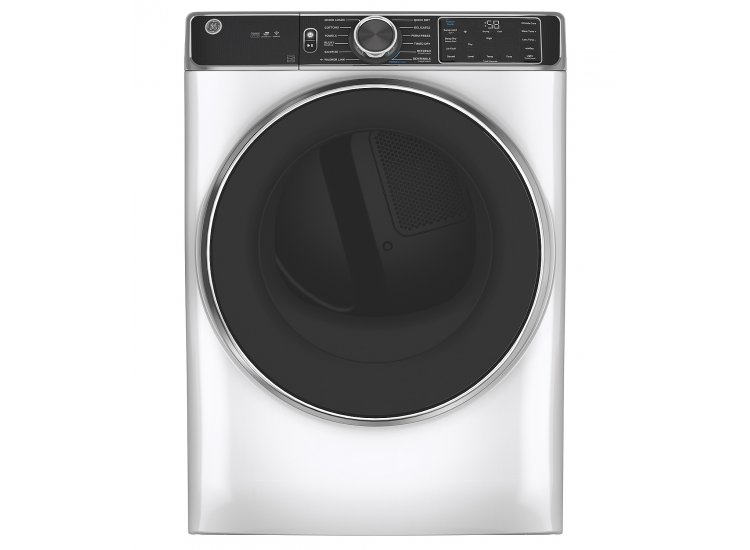 GE ADA 7.8 Cu. Ft. White Smart Front Load Gas Dryer With Steam And Sanitize Cycle