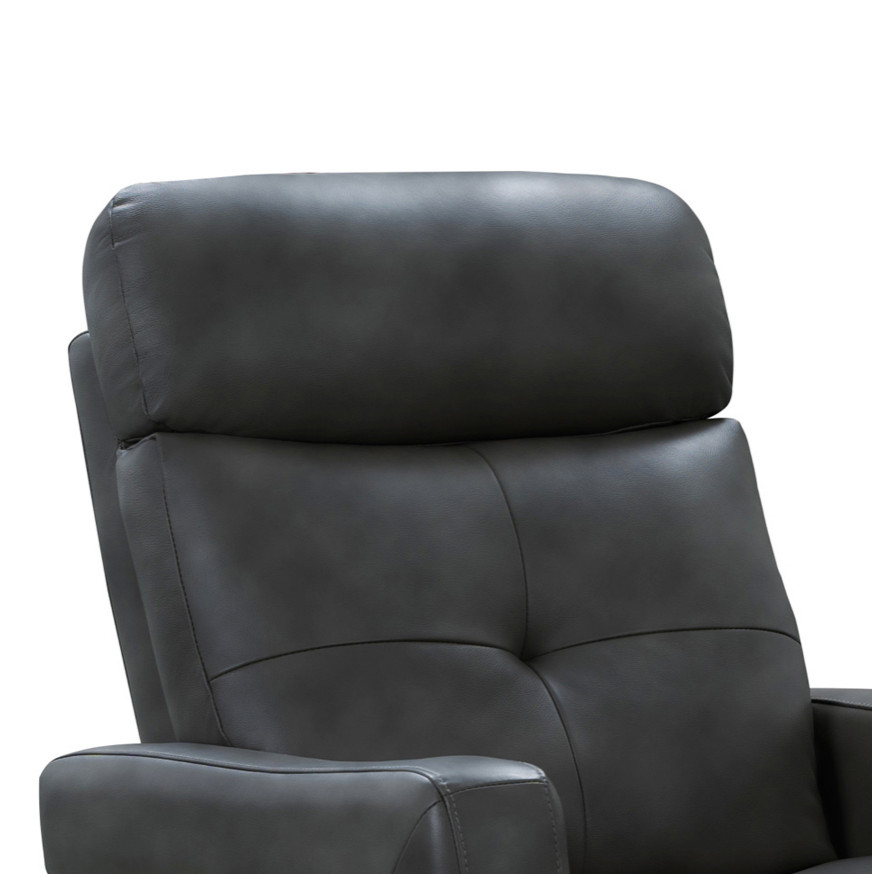 Ronnie Leather Power Swivel Glider Recliner   Contemporary   Recliner Chairs   by Abbyson Living  Houzz