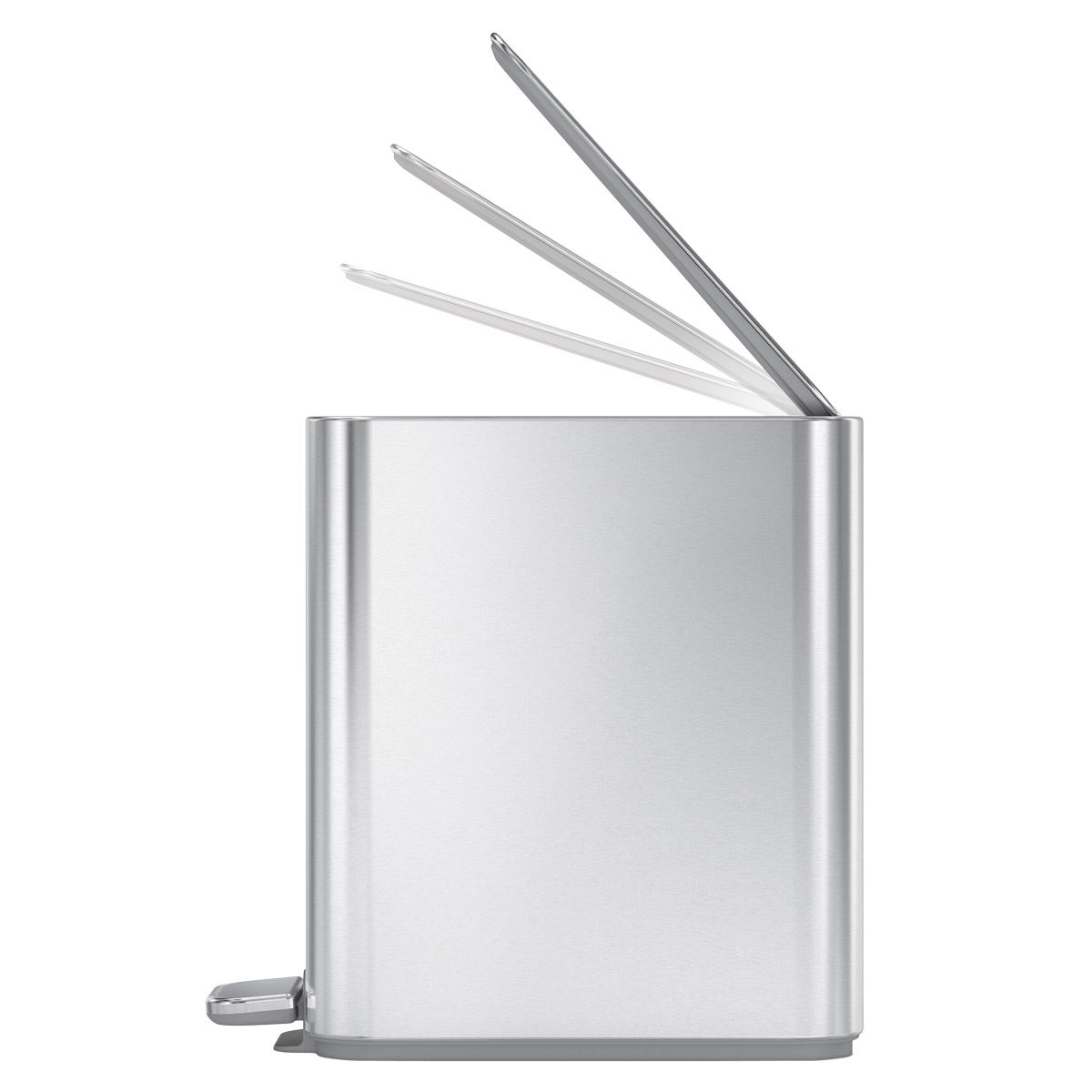 simplehuman Slim Step 13 Gallon Steel Trash Can