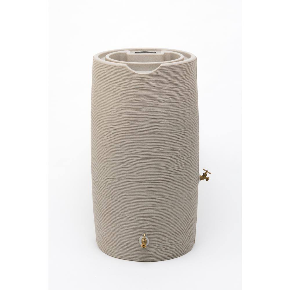 Good Ideas Impressions Stone 65 Gal. Rain Barrel IMP-STONE65-SAN