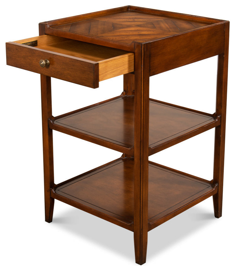 Triple Shelf Occasional Table   Traditional   Side Tables And End Tables   by Sideboards and Things  Houzz