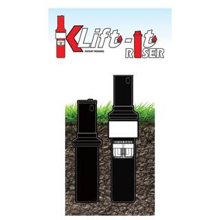 KLIFT-IT Klift Rotor Sprinkler Riser Extender Black 2 in. CouplerInternal Riser Chk. Valve fits Rain Bird 50005004 DIY (2-Pk) KLIF-02RR