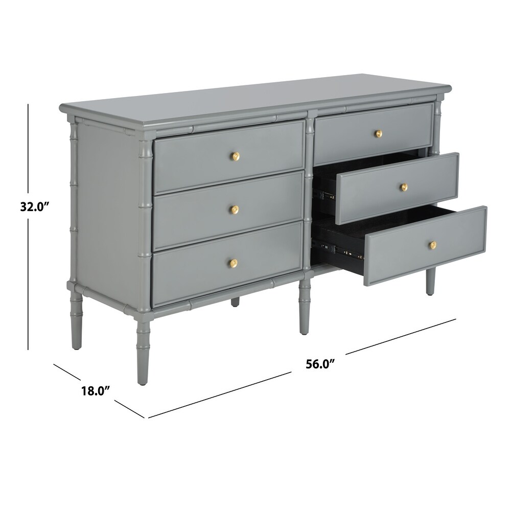 SAFAVIEH Couture Mina 6 Drawer Dresser