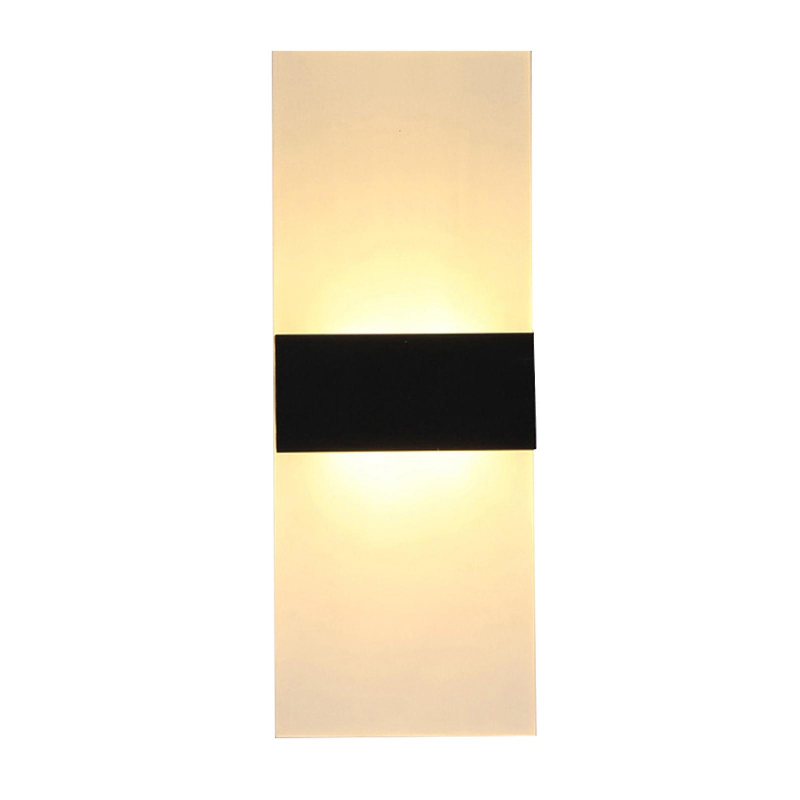 Black Warm Light Modern Wall Sconces Led Wall Lamp 6w Indoor Up Down Hallway Lighting Wall Mounted Lights For Bedroom Living Room Corridor Bedside Dec