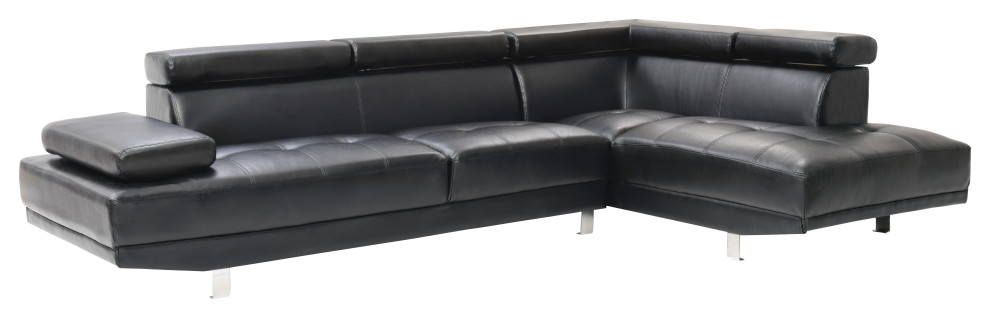 Milan Sectional   Contemporary   Sectional Sofas   by Glory Furniture  Houzz