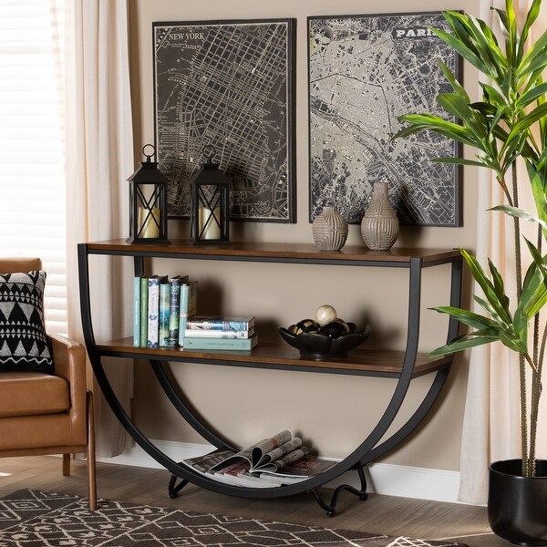 Carbon Loft Cohn Vintage Industrial Console Table