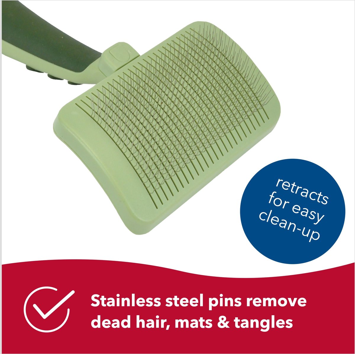 Safari Self-Cleaning Slicker Brush for Dogs