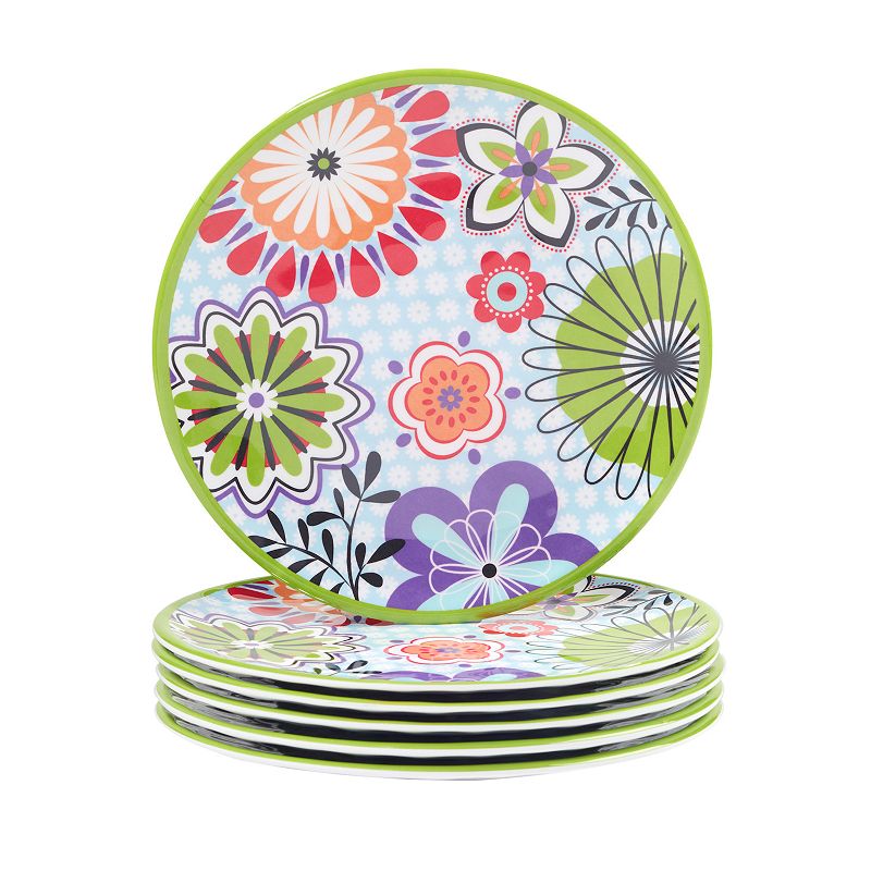 Certified International Carnaby 6-pc. Melamine Salad Plate Set