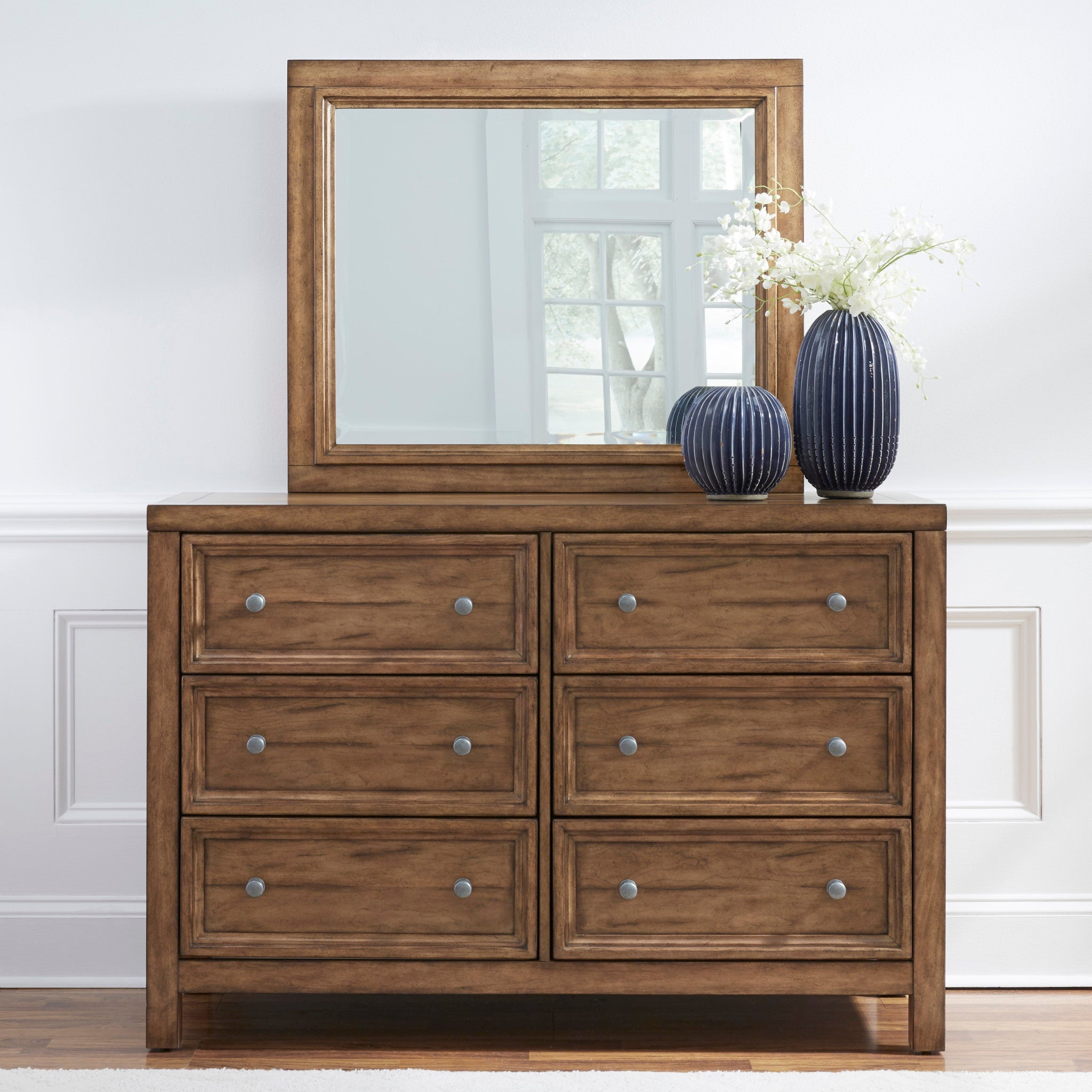 Sedona Brown Dresser with Mirror