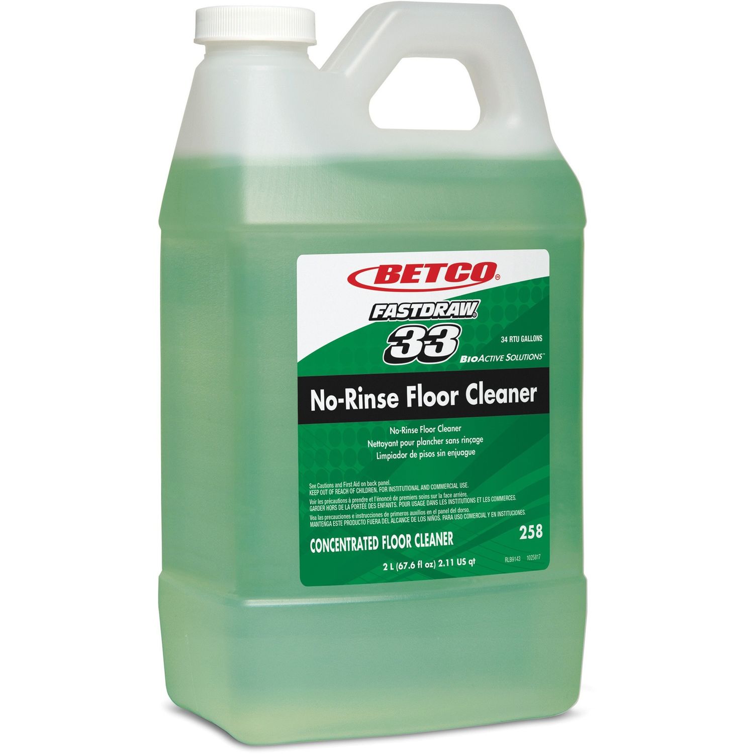 FASTDRAW 33 No-Rinse Floor Cleaner by Betco Corporation BET2584700