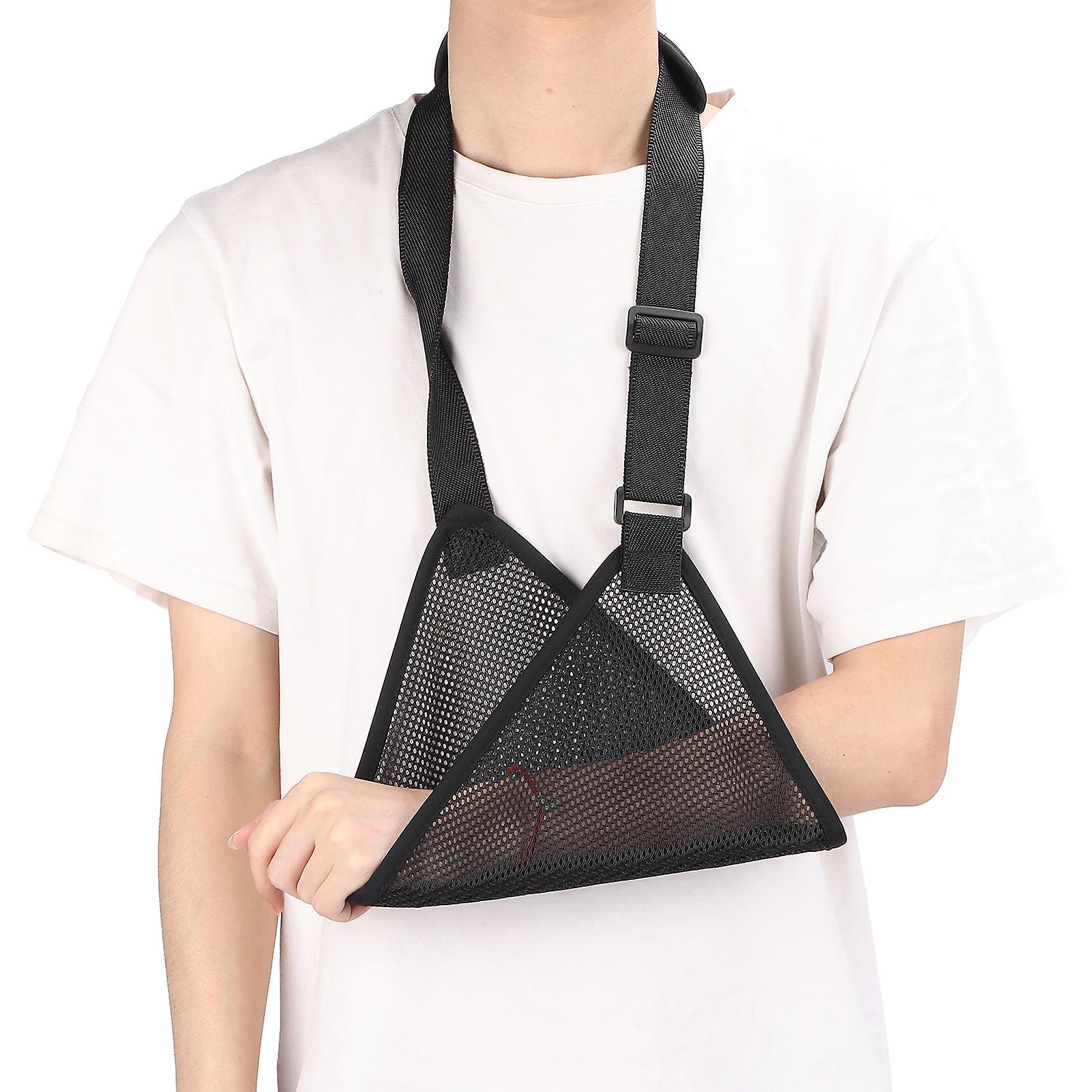 Arm Sling Breathable Shoulder Immobilizer Rotator Adjustable Elbow Support Strap Brace