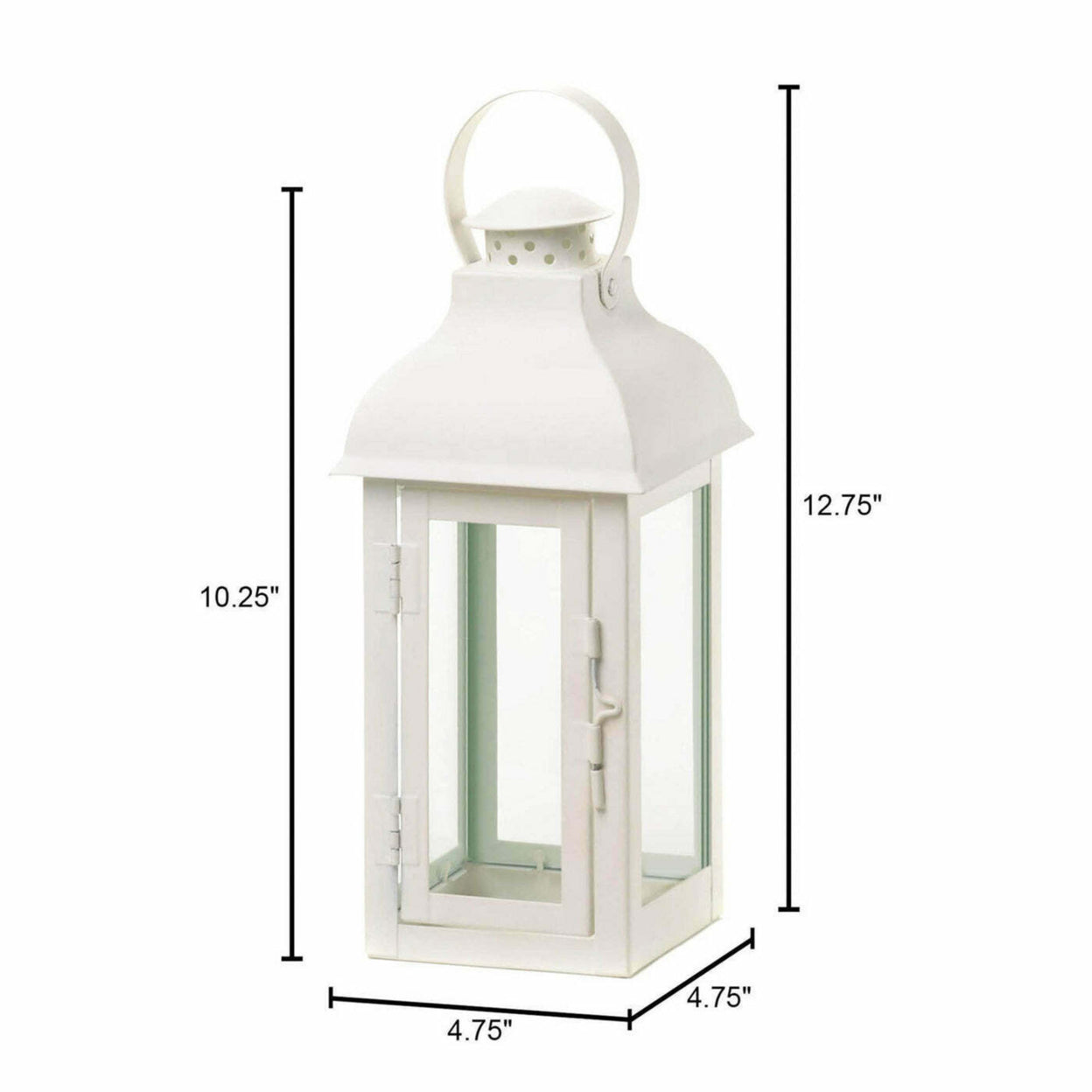 Home Decorative Romantic White Candle Lantern - 13 inches