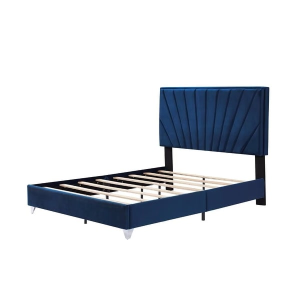 Upholstered Platform Bed Bedroom Set with nightstand - - 37888062