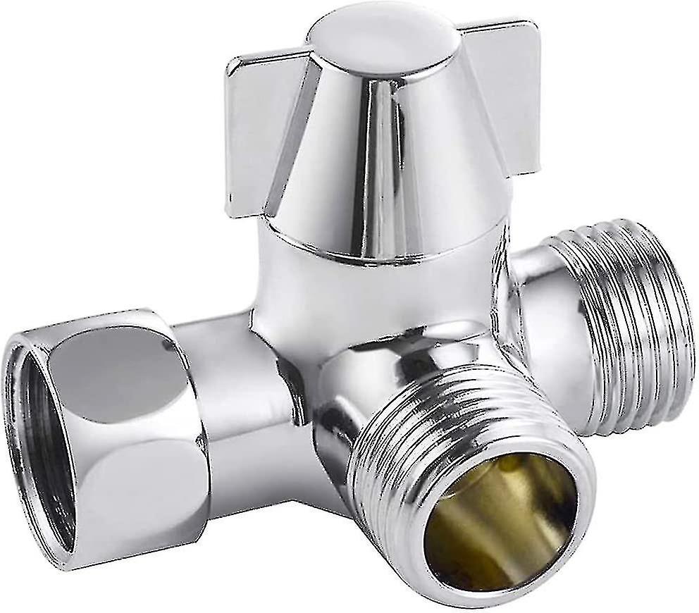 Solid Brass 3 Way Valve， 3 Way Diverter Valve Switch， 3 Way Shower Diverter Valve， G1/2