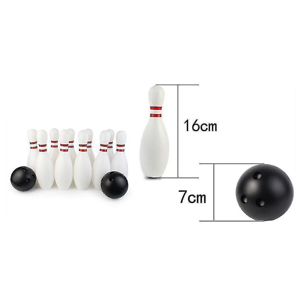 12pcs Bowling Kids Skittles Set Skittles Game Bowling Ball Boule Game(22cm)