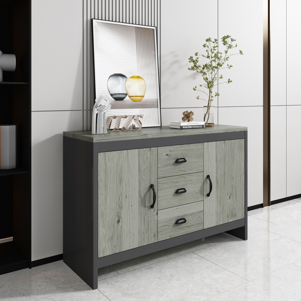 Gray Storage cabinet with drawers