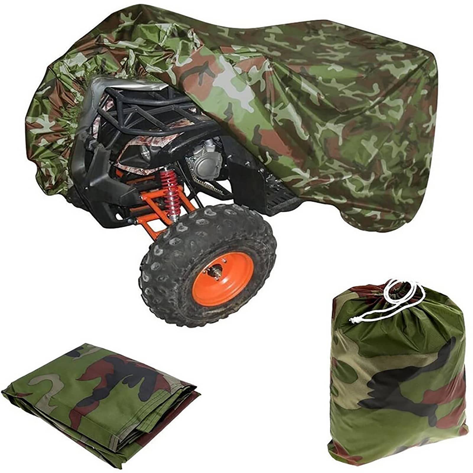 ATV Camo Cover Waterproof Covers Universal Fit for ATV Quad Bike