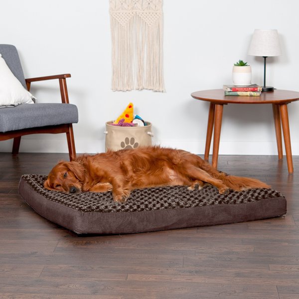 FurHaven NAP Deluxe Memory Foam Pillow Dog Bed w/Removable Cover