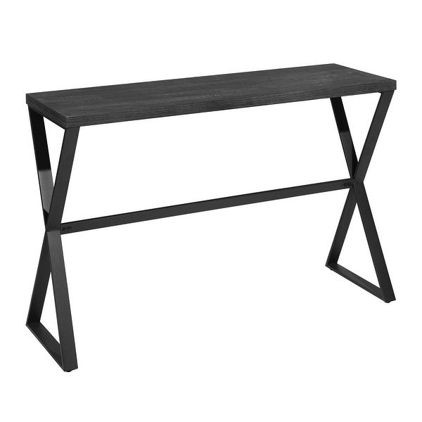 Homy Casa Industrial Wooden Console Table