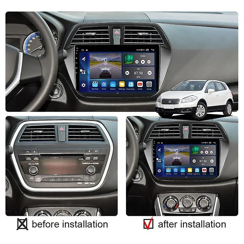 Carplay Car Radio For Suzuki SX4 2 S-Cross 2012 - 2016 Multimedia video Player Android Auto 4G GPS