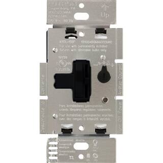 Lutron Toggler LED+ Dimmer Switch for Dimmable LED and Incandescent Bulbs 250WSingle-Pole or 3-Way Black (AYCL-253P-BL) AYCL-253P-BL