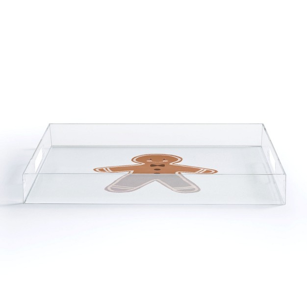 Orara Studio Gingerbread Man I Acrylic Tray Deny Designs