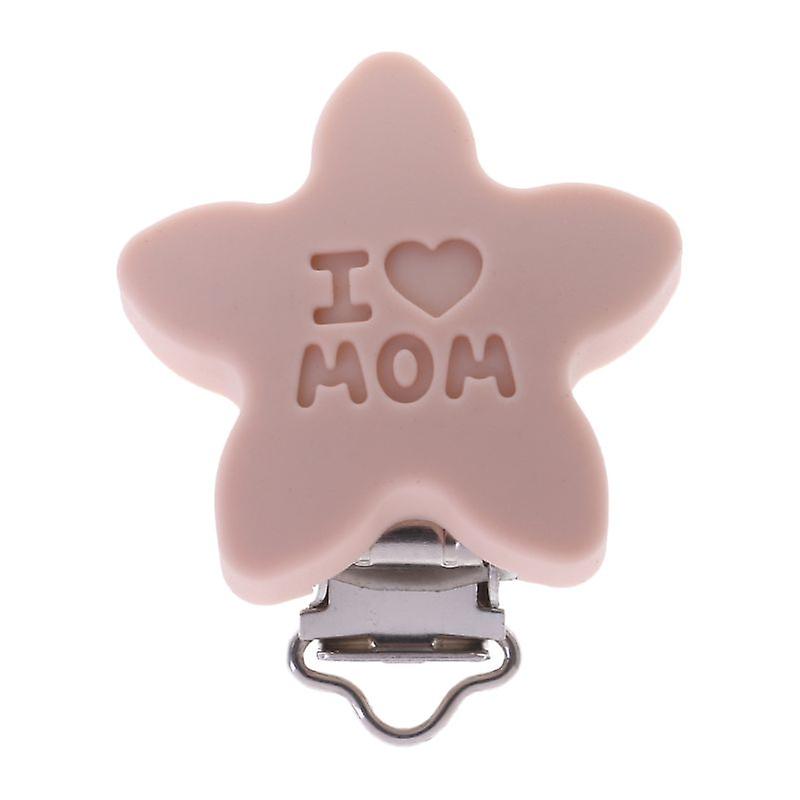 1pcs Nipple Pacifier Clip Bpa-free Silicone Dummy Baby Pacifier Chain Diy Accessories Cute Stars Snails Crown Shape