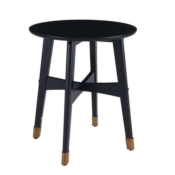 SEI Furniture Morgenstern Round Midcentury Modern Side Table