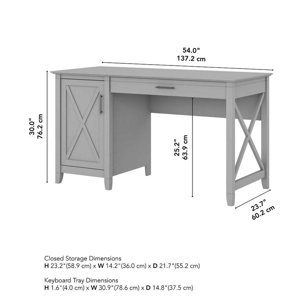 Key West 54W Computer Desk with Storage by Bush Furniture