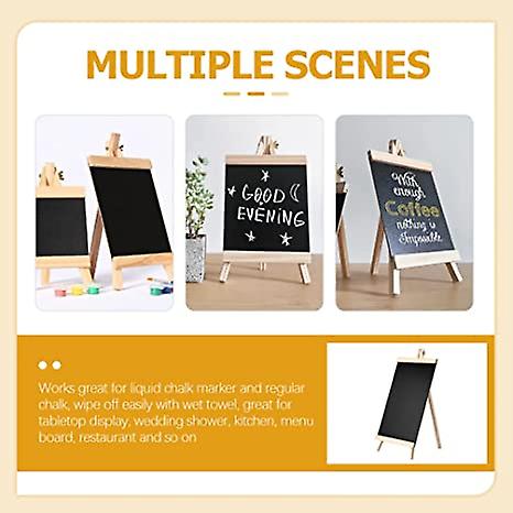 Chalkboard Sign Wood Mini Chalkboard Signs Message Board Table Numbers Tabletop Freestanding Blackboard Signs For Home Office Weddings Event Black Cha