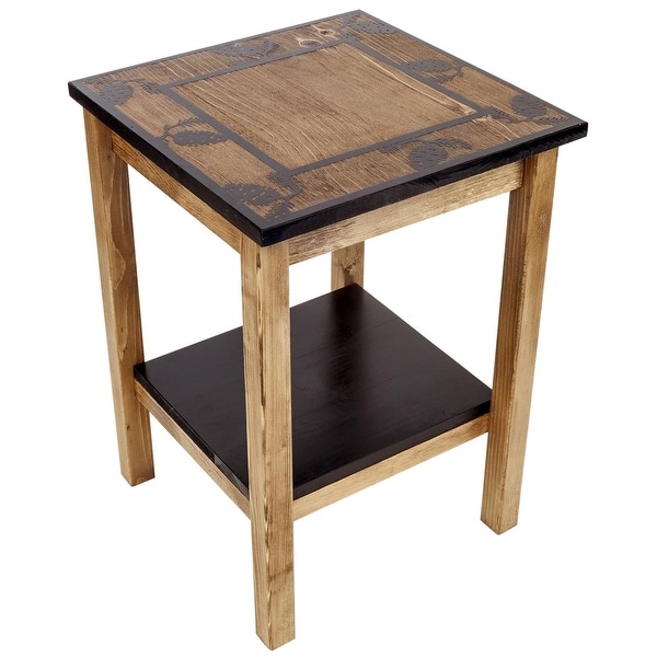 Rustic Square End Table