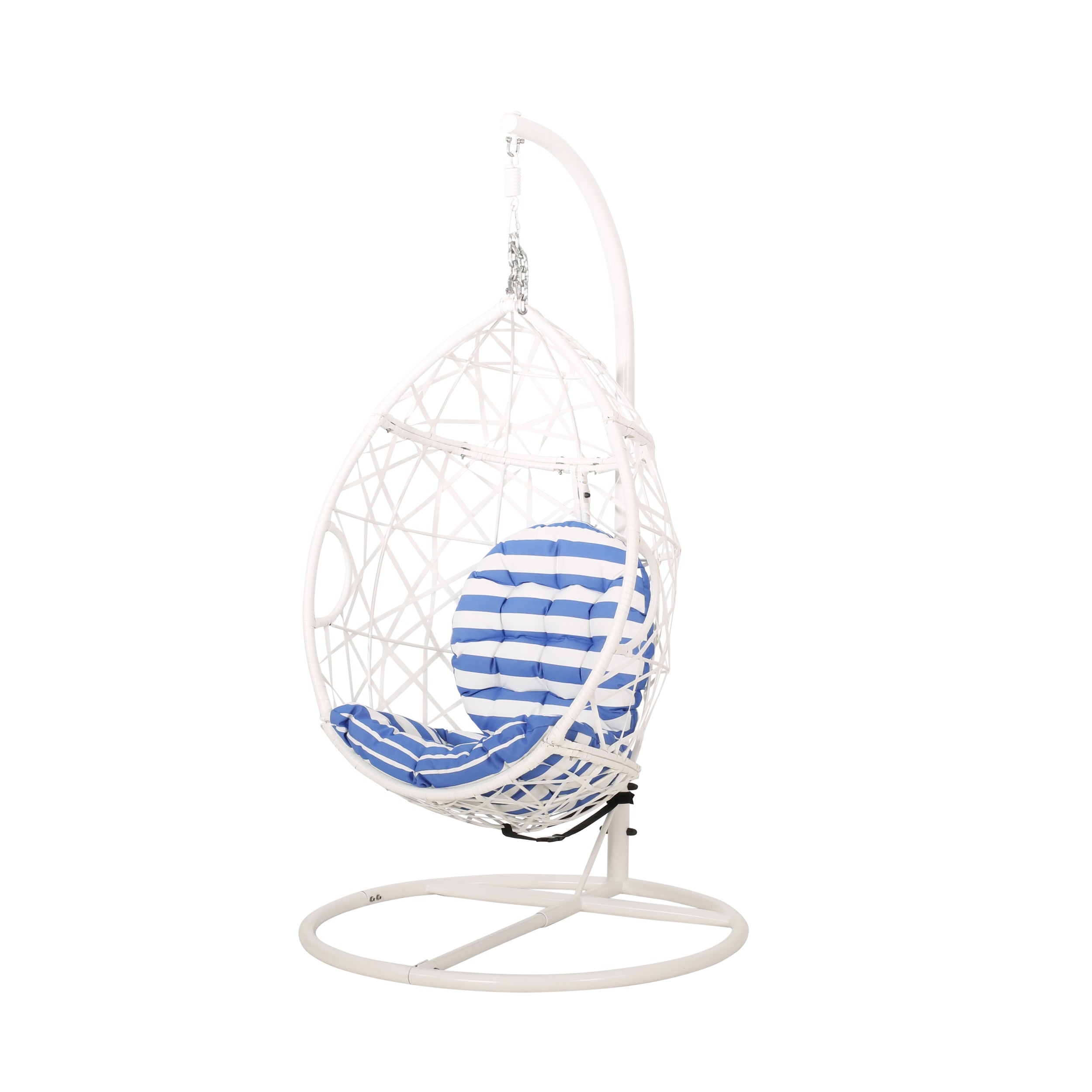 Berkley Outdoor Wicker Hanging Teardrop / Egg Chair