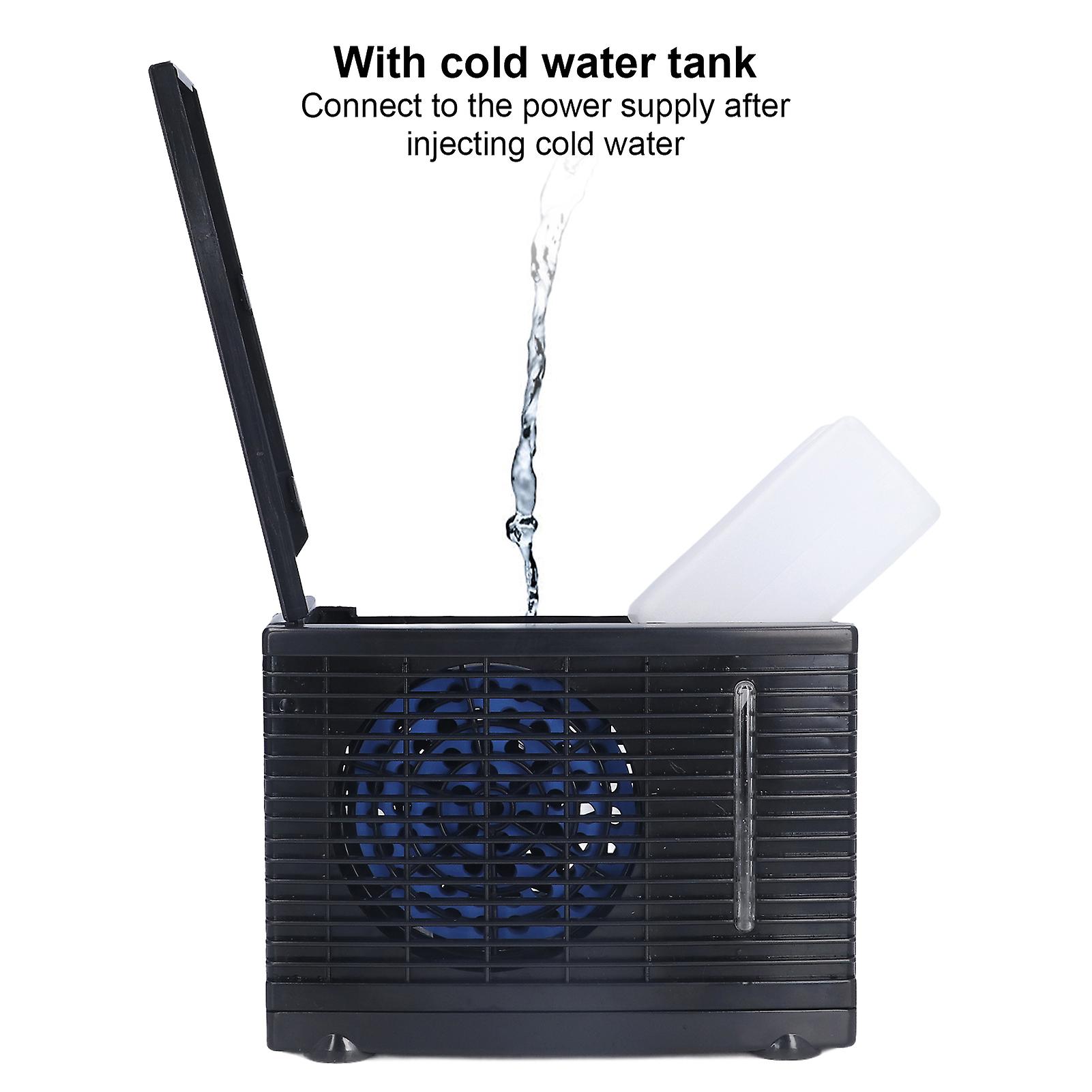 Car Air Conditioning Fan， 12v Air Cooler Portable Evaporative Water Cooling Fan With Water Tank And Car Charger Line For Car Truck Suv Vehicle Home Us