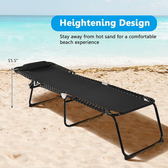 Costway 71356908 Folding Heightening Design Beach ...