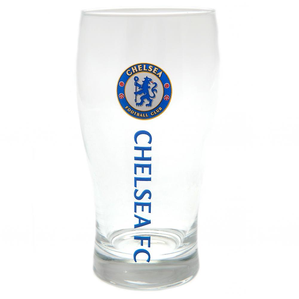 Chelsea fc tulip pint glass