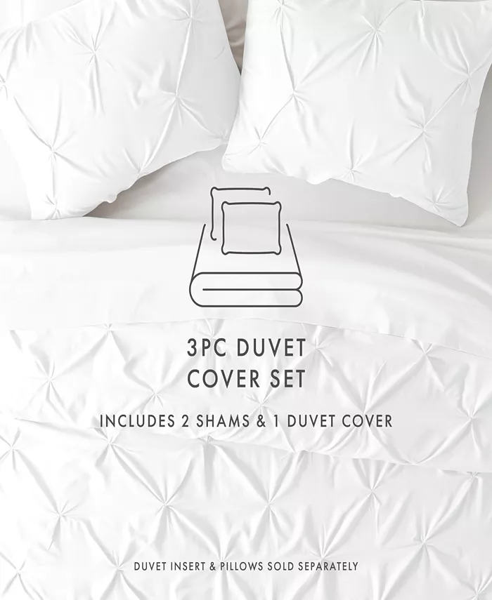 ienjoy Home Home Collection Premium Ultra Soft 2 Piece Pinch Pleat Duvet Cover Set， Twin Twin Extra Long