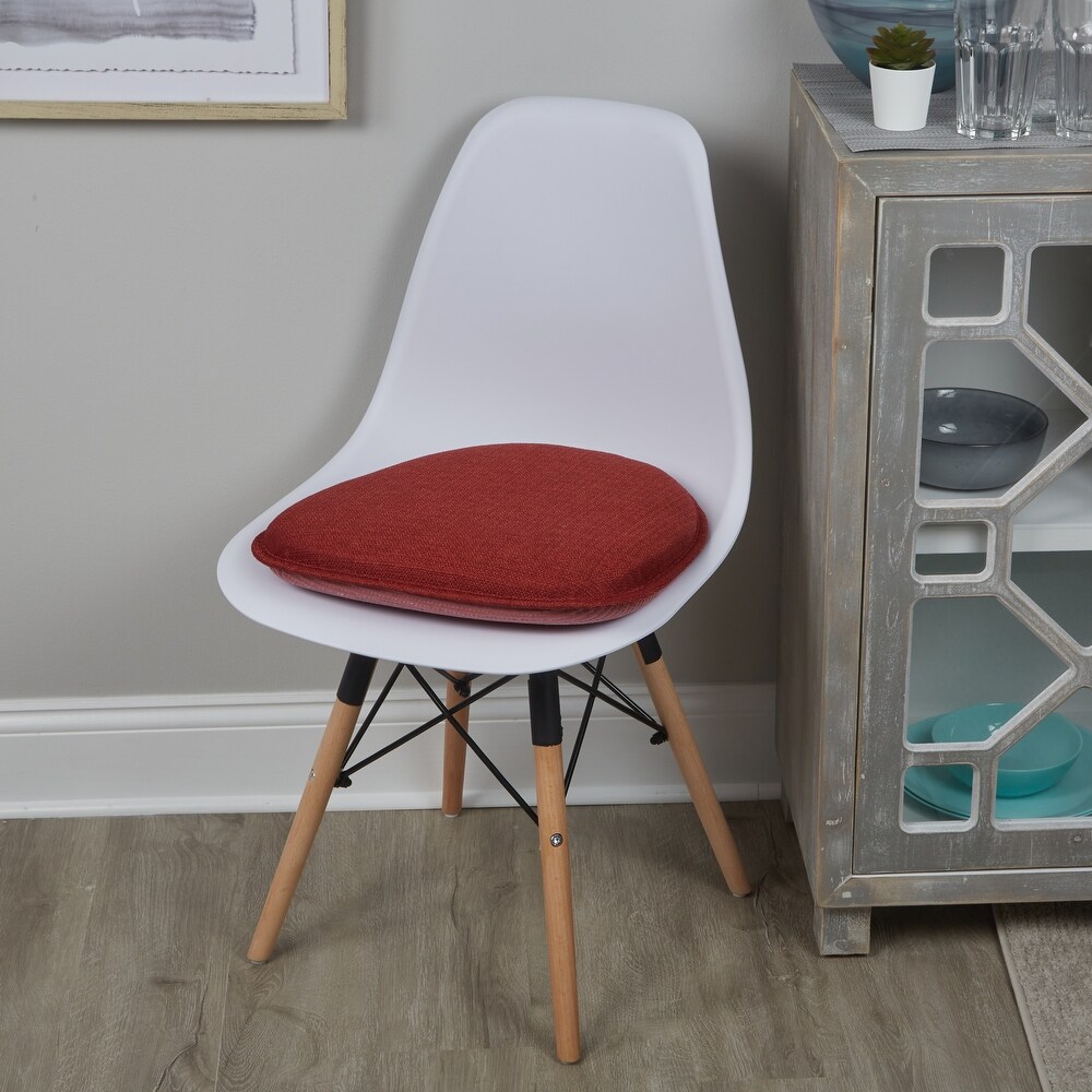 Klear Vu Gripper Non Slip Mid Century Modern Shell Dining Chair Upholstered Cushion