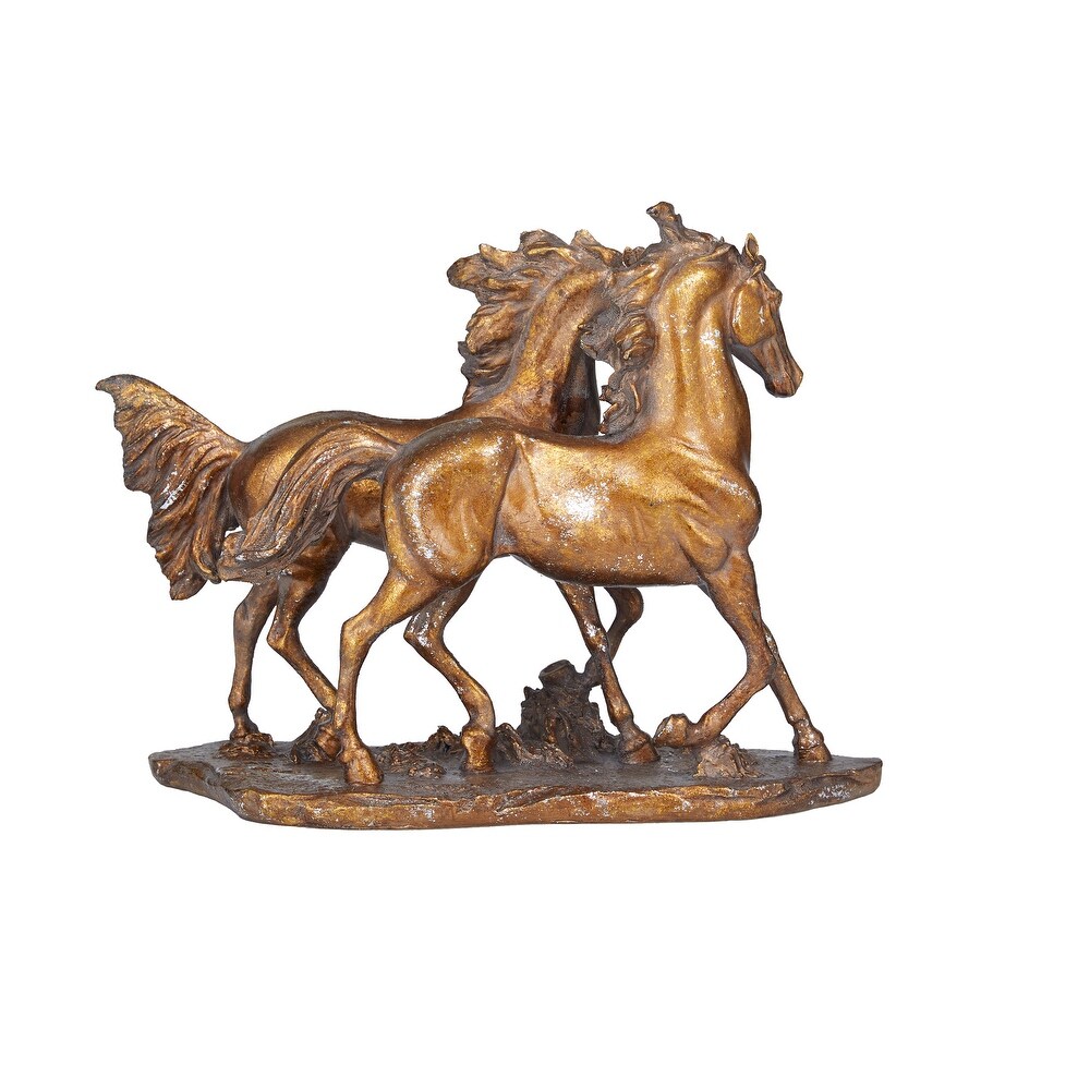 Bronze Polystone Horse Sculpture   14\