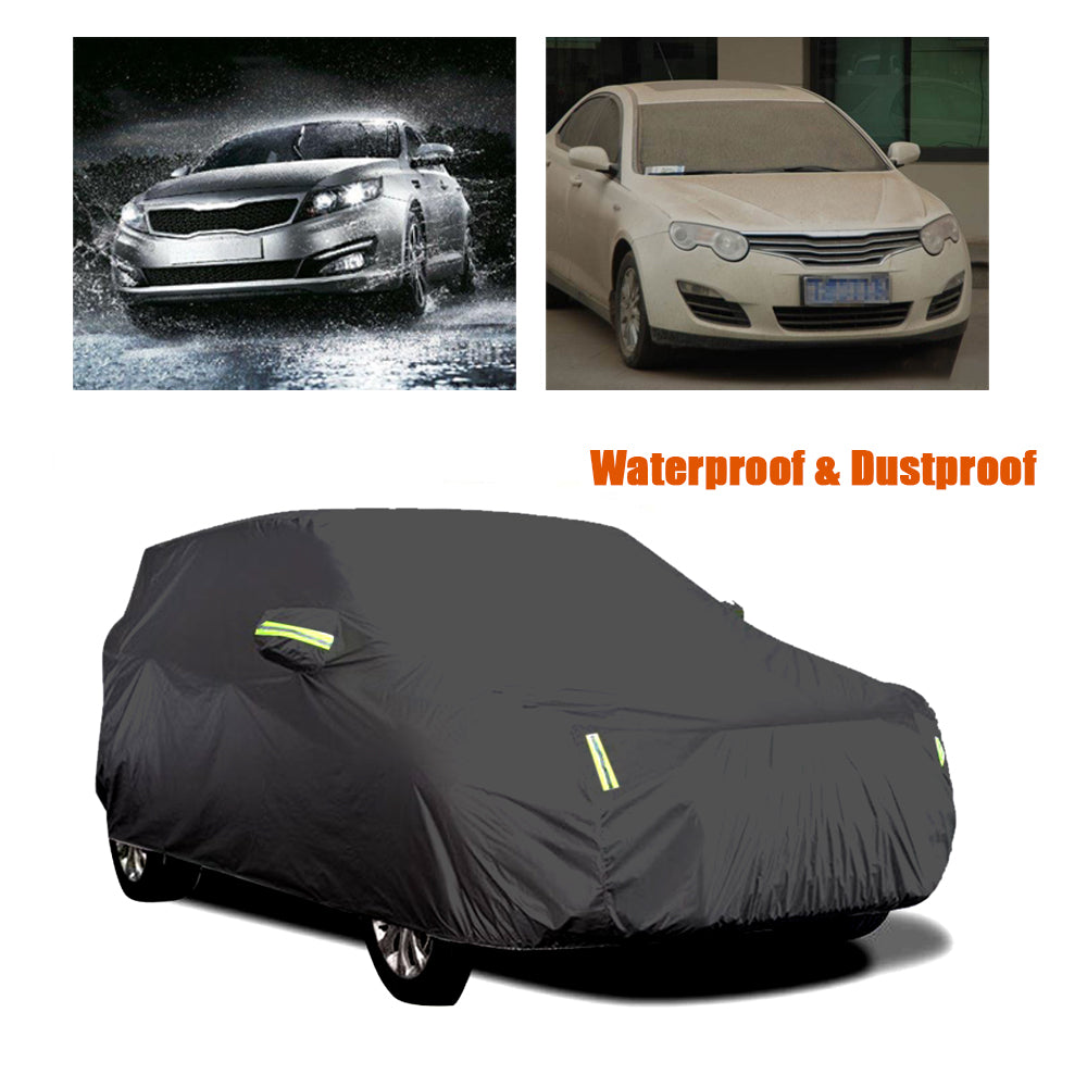 ametoys Car Cover Full Covers with Reflective Strip Sunscreen Protection DustproofandWaterproof Cover Scratch-Resistant for 4X4SUV Business Car