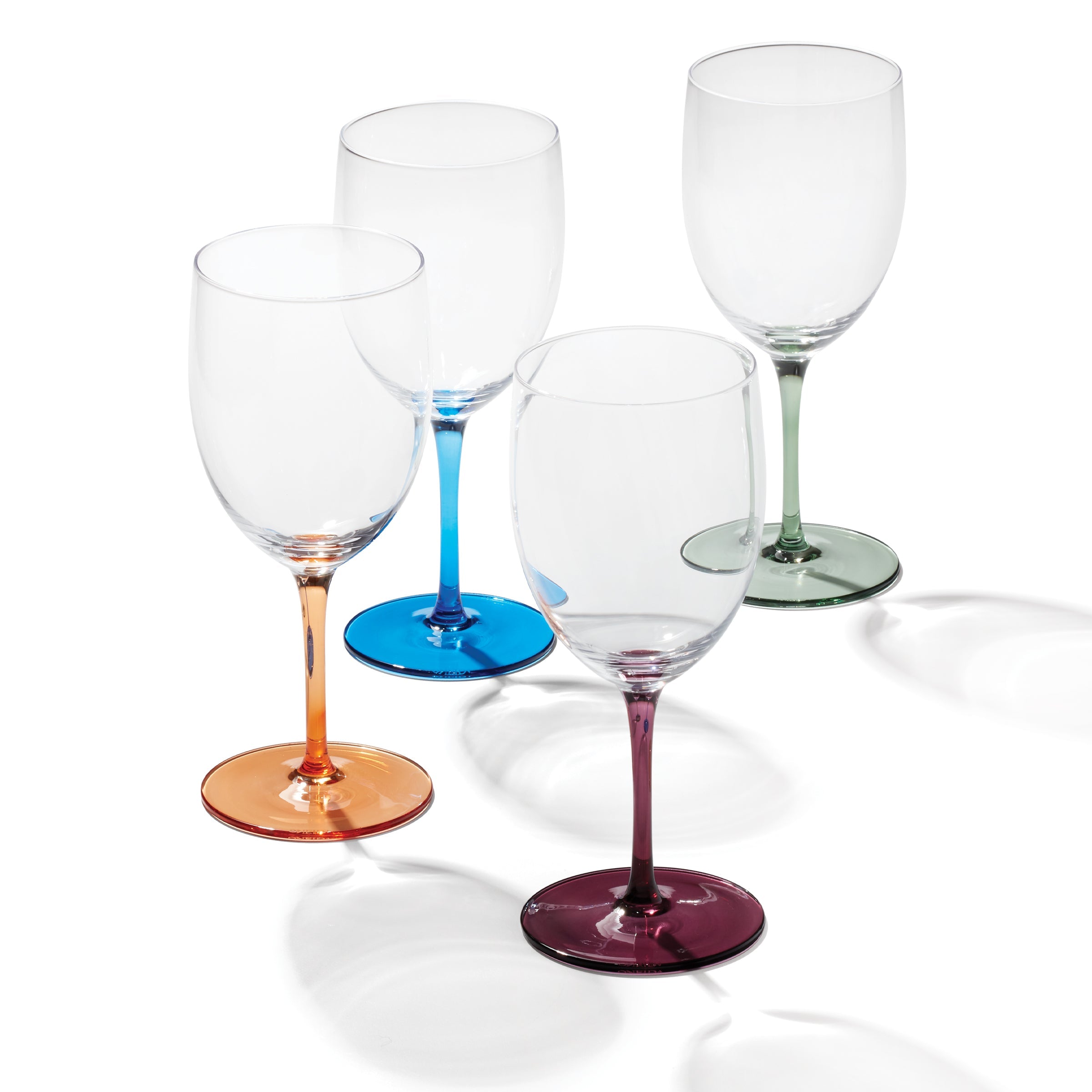 Bottoms Up Wine Glasses, Set Of 4