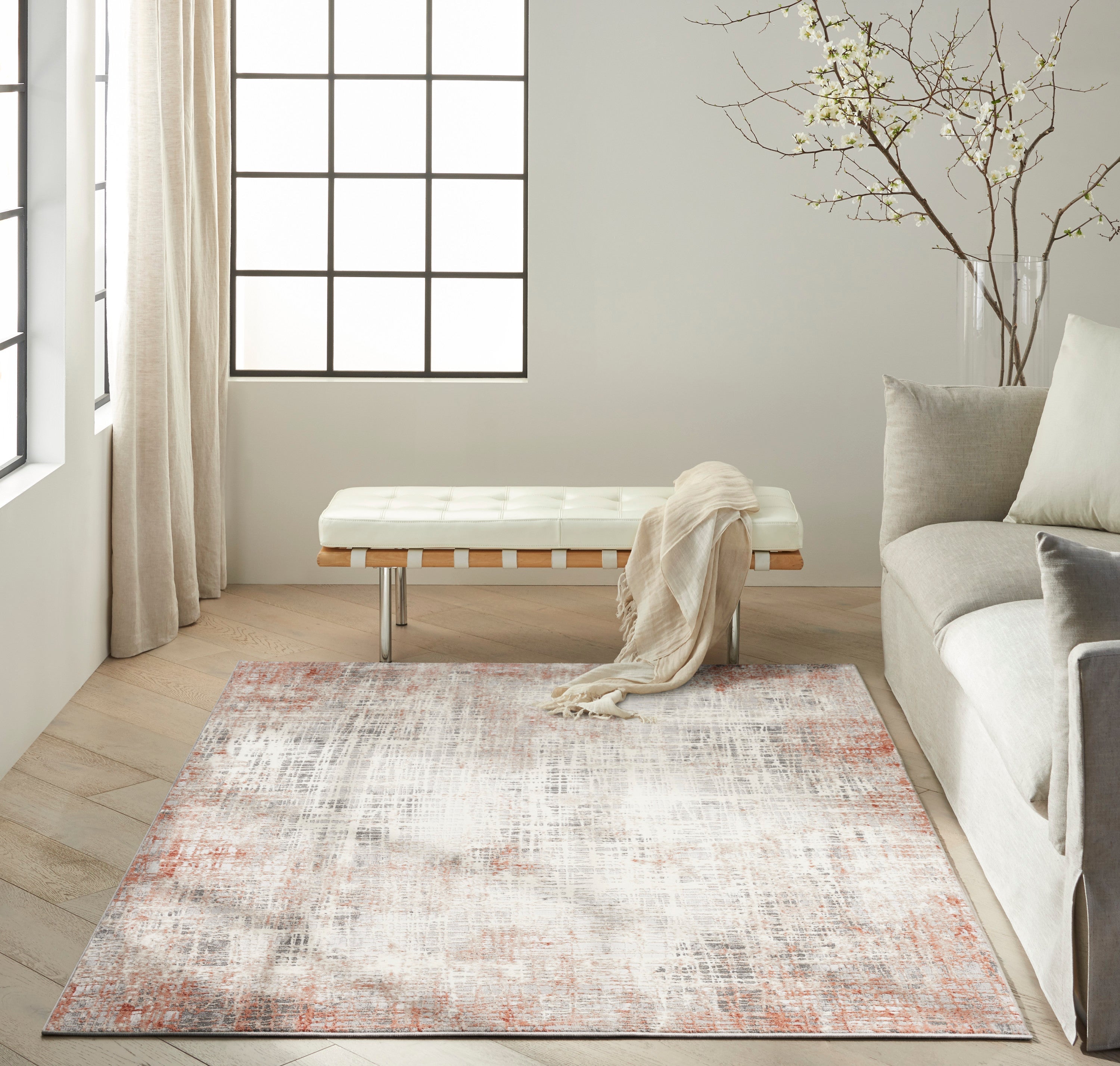 Infinity Rust/Multicolor Rug