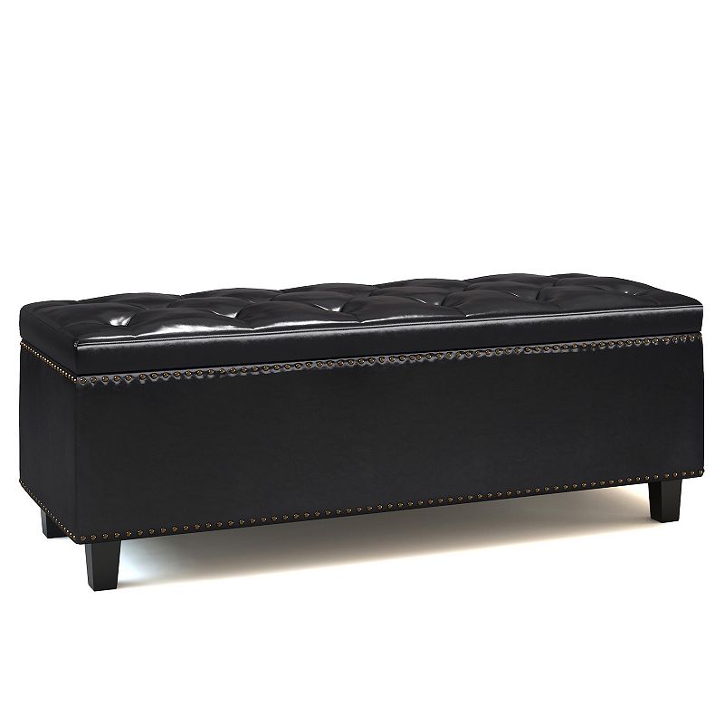 Simpli Home Heatherton Storage Ottoman