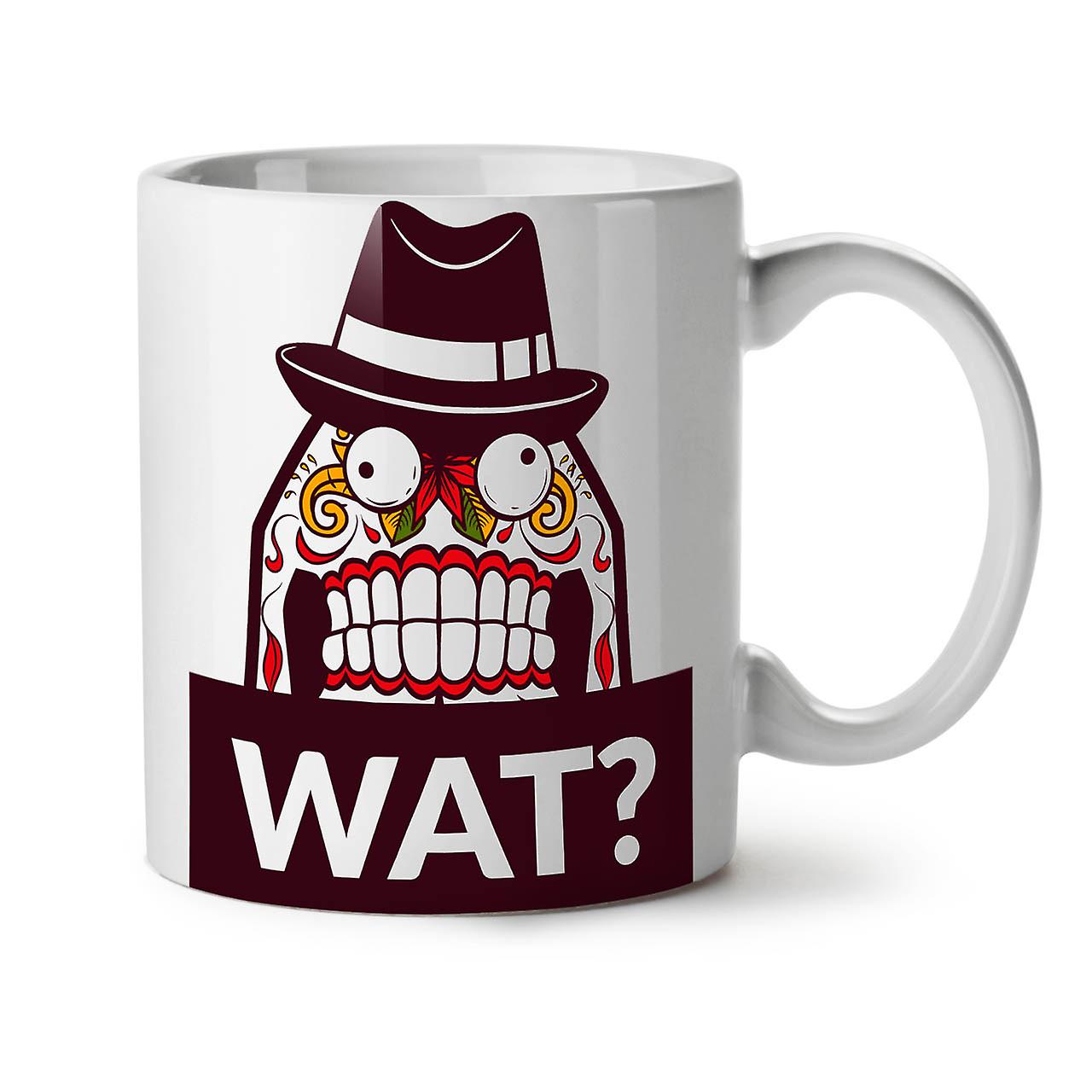 Skull What Funy NEW White Tea Coffee Ceramic Mug 11 oz | Wellcoda