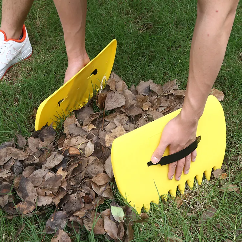 grass bear collecting hand rake grabber claws tools pond manual leaf collector