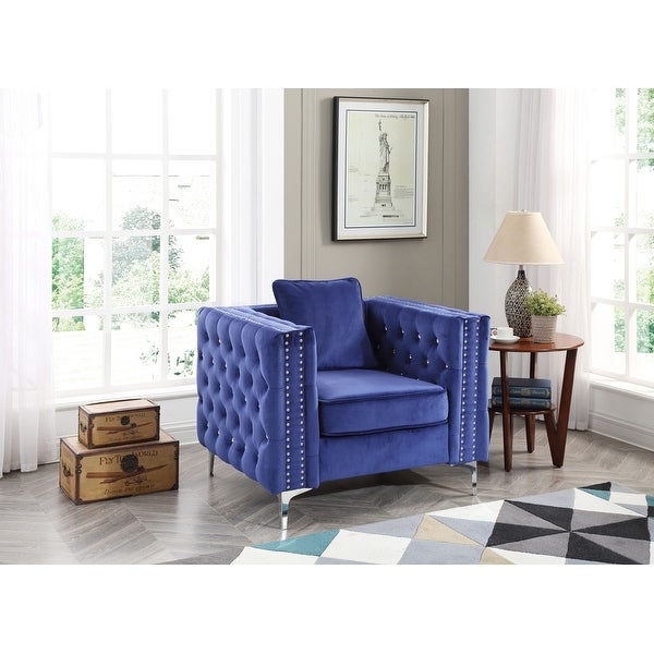 Paige Tufted Velvet Living Room Chair