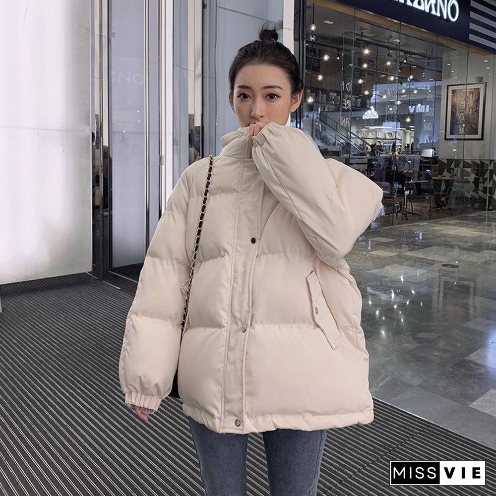 New Womens Coats And Jackets Autumn Winter Hooded Coat Thick Cotton Parkas Oversized Puffer Jacket Female