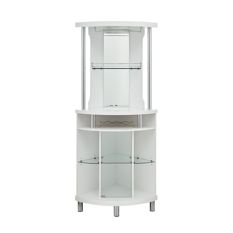 Modern Corner Bar Storage Cabinet