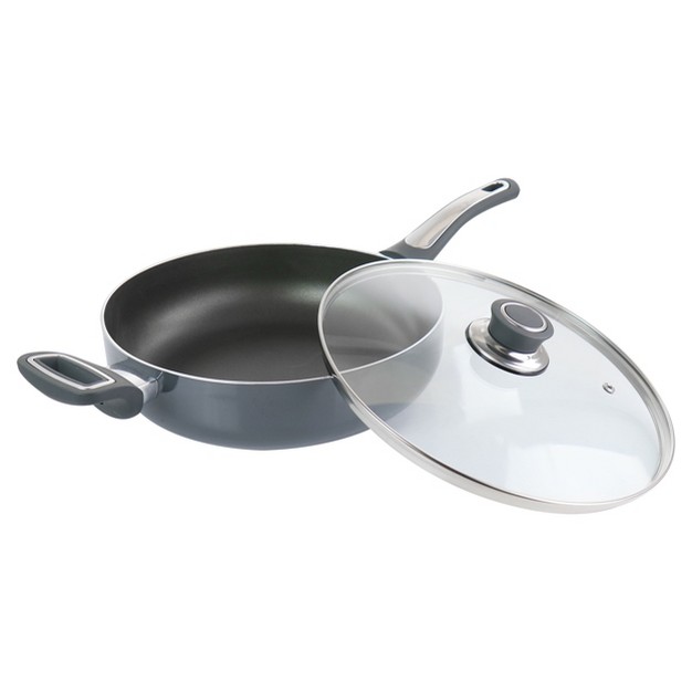 Oster 3 5 Quart Aluminum Saute Pan With Lid