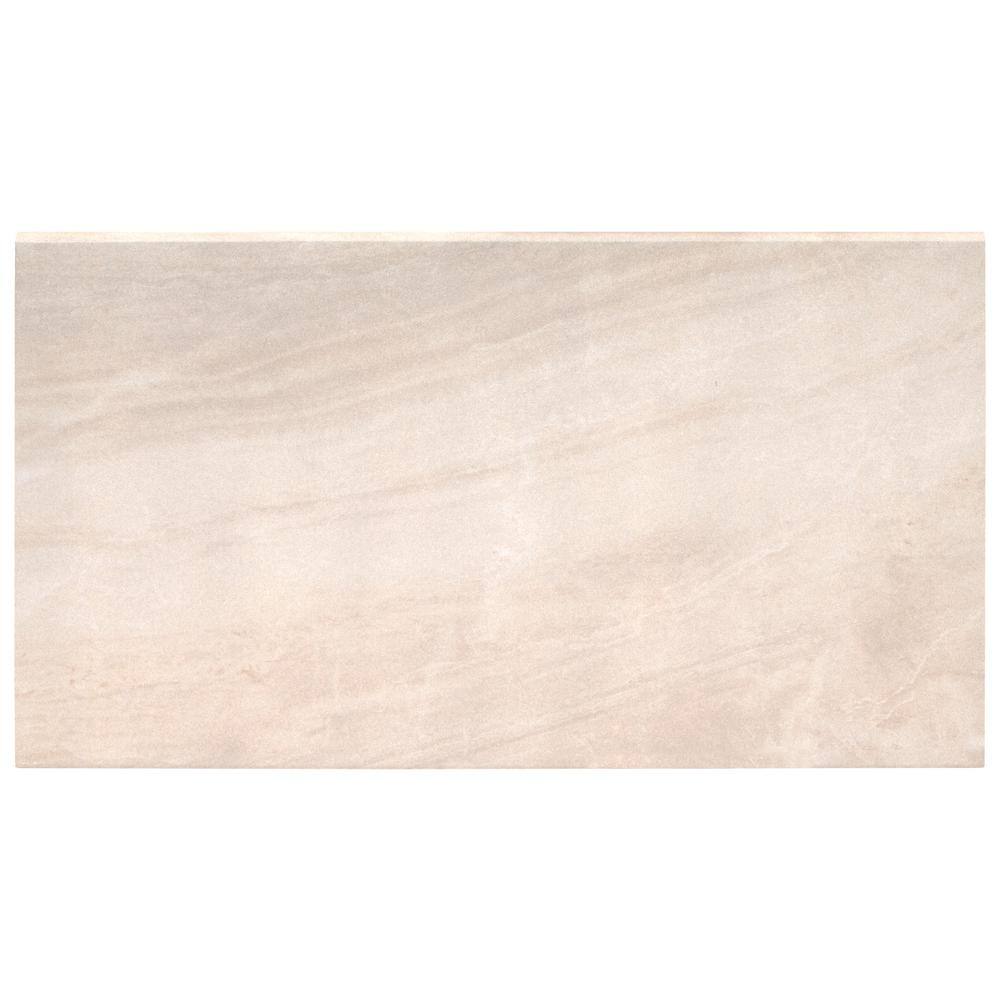 MSI Praia Crema 0.79 in. x 13 in. x 24 in. Brown Porcelain Pool Coping (26 Pieces56.33 sq. ft.Pallet) LCOPNPRACRE1324