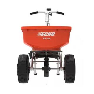 ECHO 85 lbs. Capacity All-Weather Stainless Steel Pro Broadcast Spreader for Seeds and Fertilizer with Hopper Grate and Cover RB-85S